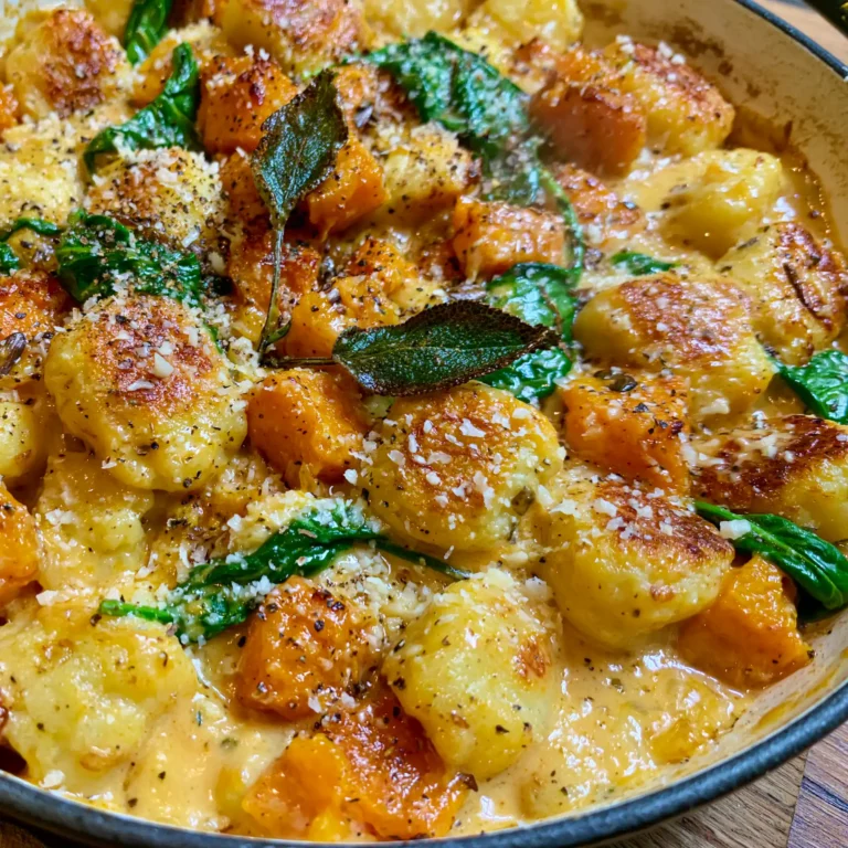 kürbis gnocchi pfanne